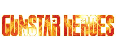 Gunstar Heroes logo for Sega Mega Drive